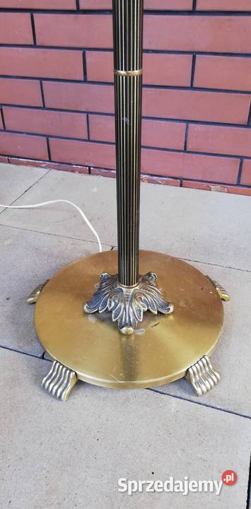 Lampa stylowa mosiężna stojąca podłogowa lampka Garwolin