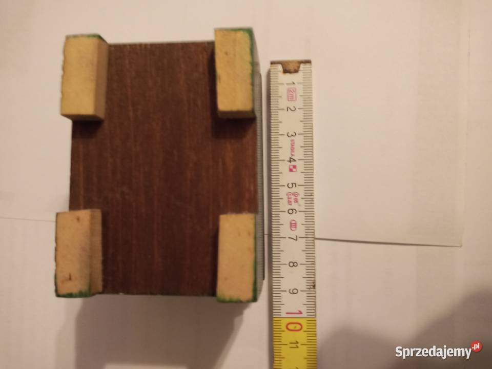 Szkatułka drewniana PRL zachodniopomorskie Szczecinek