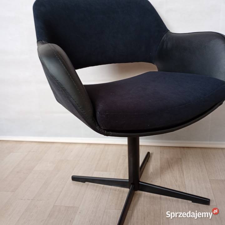 Fotel obrotowy z PRL MUSZELKA renowacji wielkopolskie Puszczykowo