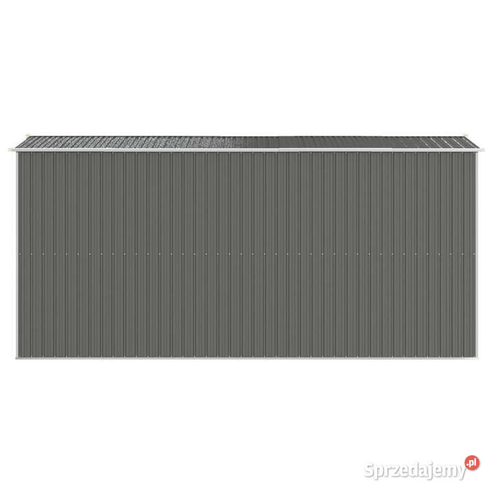 Szopa ogrodowa jasnoszara 192x440x223 stal Pozostałe