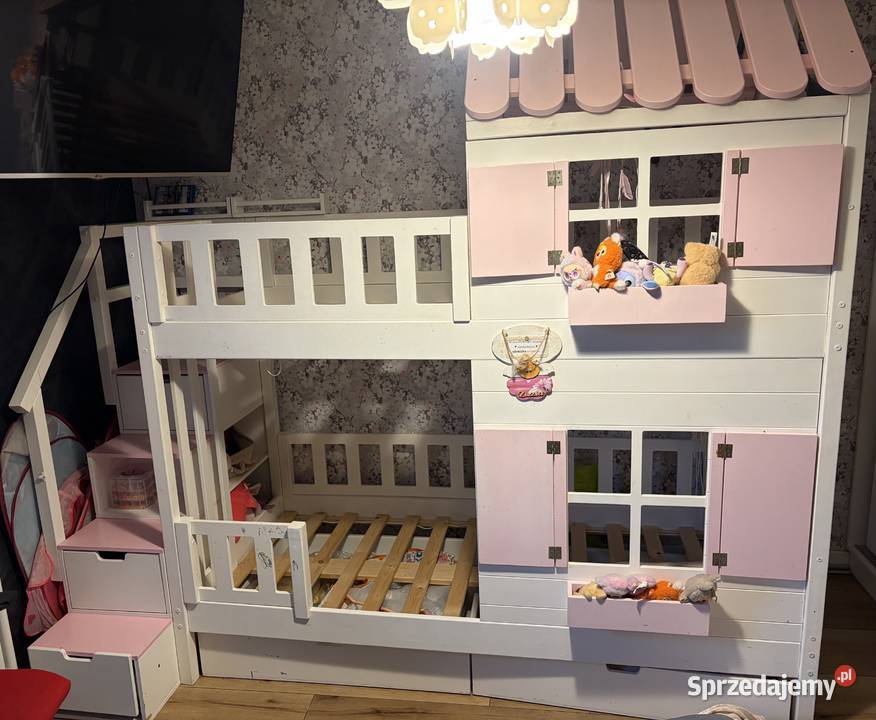 Łóżeczko piętrowe domek Warszawa sprzedam