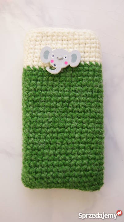 etui na telefon robione na szydełku Warszawa