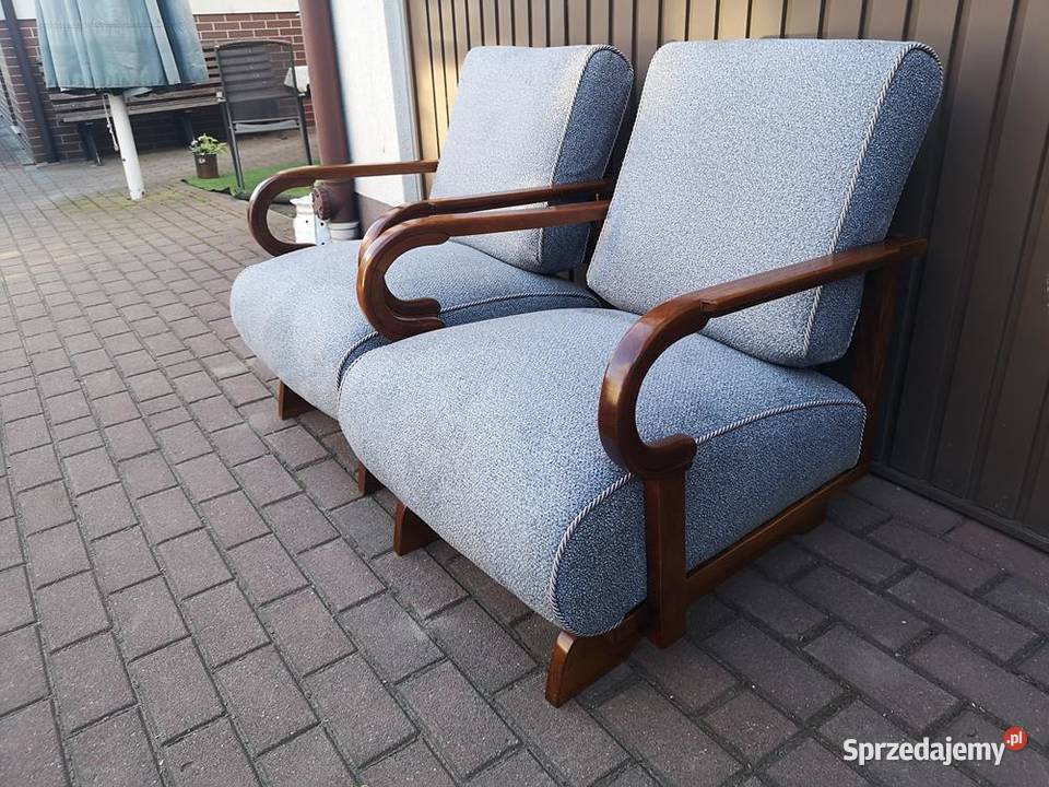 Fotele ARTDECO Unikat Wyjątkowe Orzech Stare wielkopolskie Swarzędz