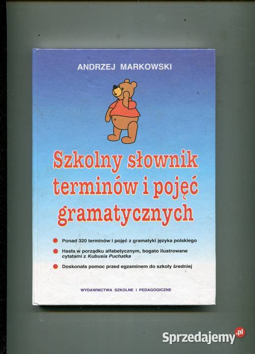Szkolny słownik terminów i pojęć gramatycznych Szczecin
