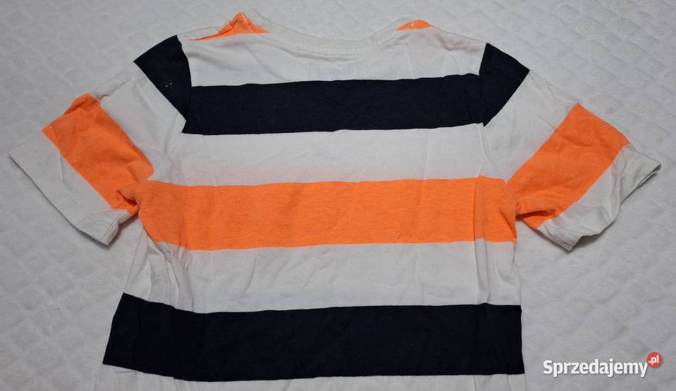 Koszulka krótki rękaw Tshirt chłopięca pasy CA śląskie Czeladź