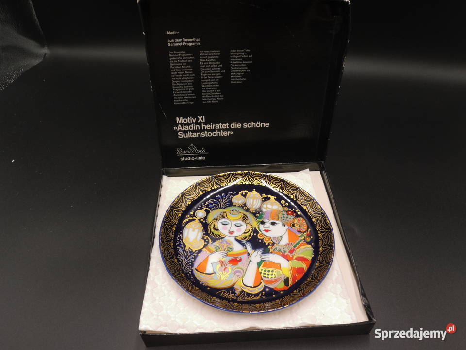 Porcelanowy talerzyk ROSENTHAL BJORN WIINBLAD wielkopolskie Raszków