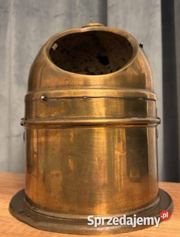 Stary mosiężny kompas kardanowy binnacle morski zachodniopomorskie Szczecin