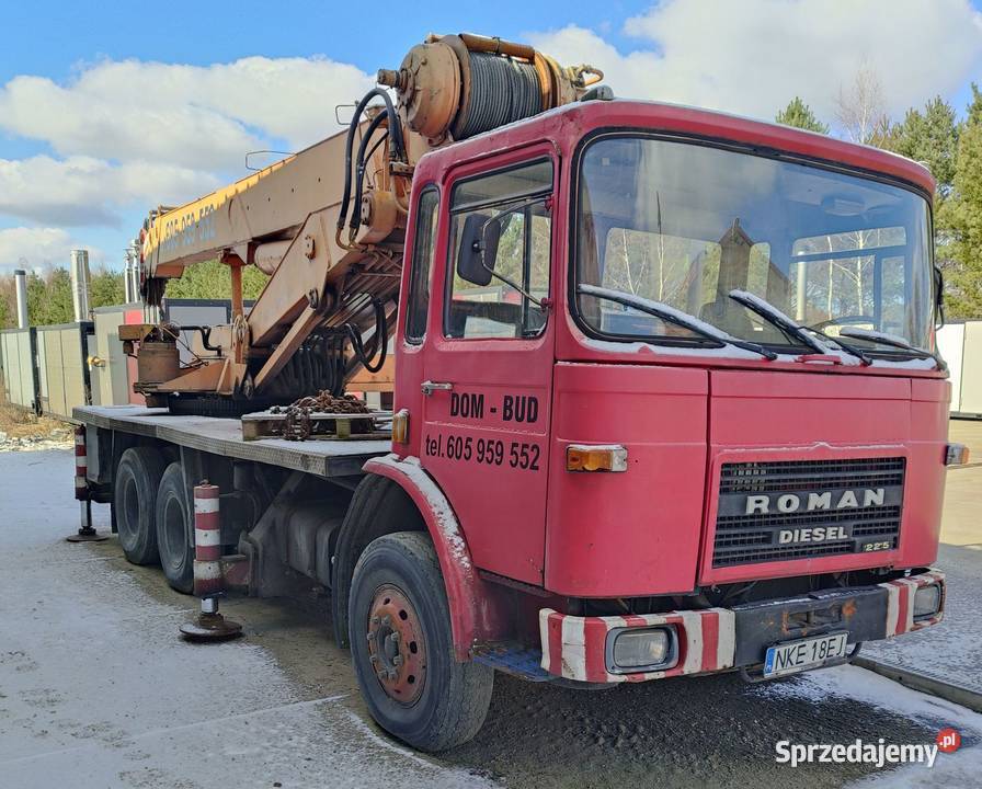 Dźwig żuraw Roman Diesel z silnikiem MAN Dźwigi, podnośniki Radomsko