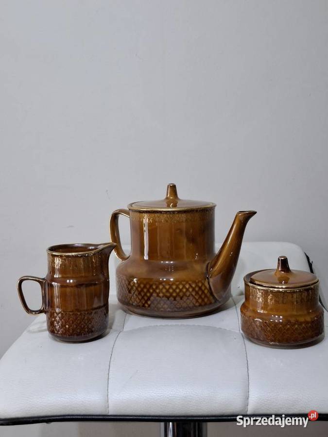 Zestaw kawowy vintage porcelit Tułowice dzbanek małopolskie Kraków