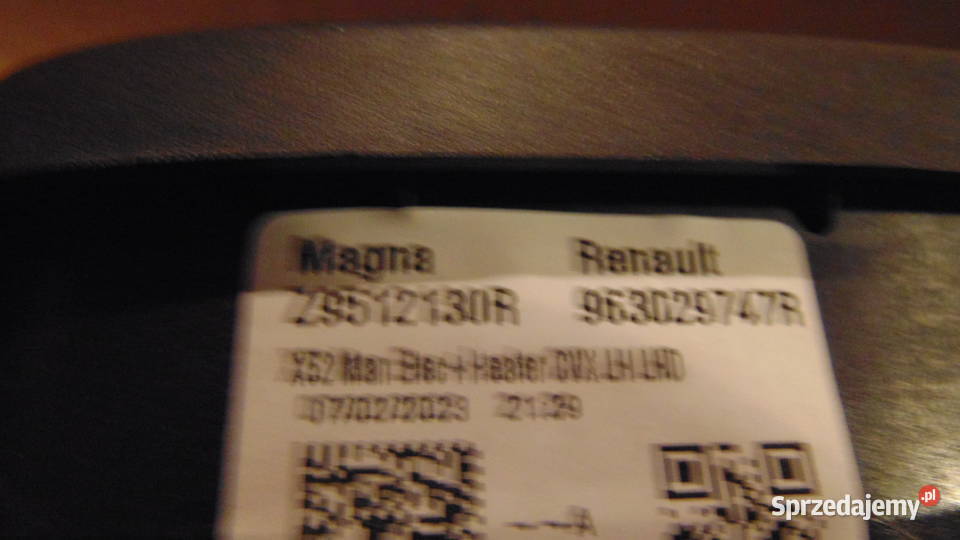 Lusterko lewe Dacia Jogger Sandero Logan OE Lusterka zewnętrzne Białystok sprzedam