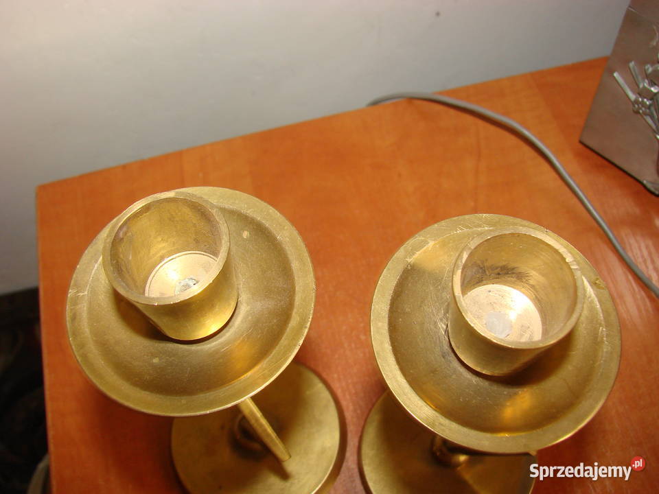 mosiężny świecznik pomorskie Pruszcz Gdański