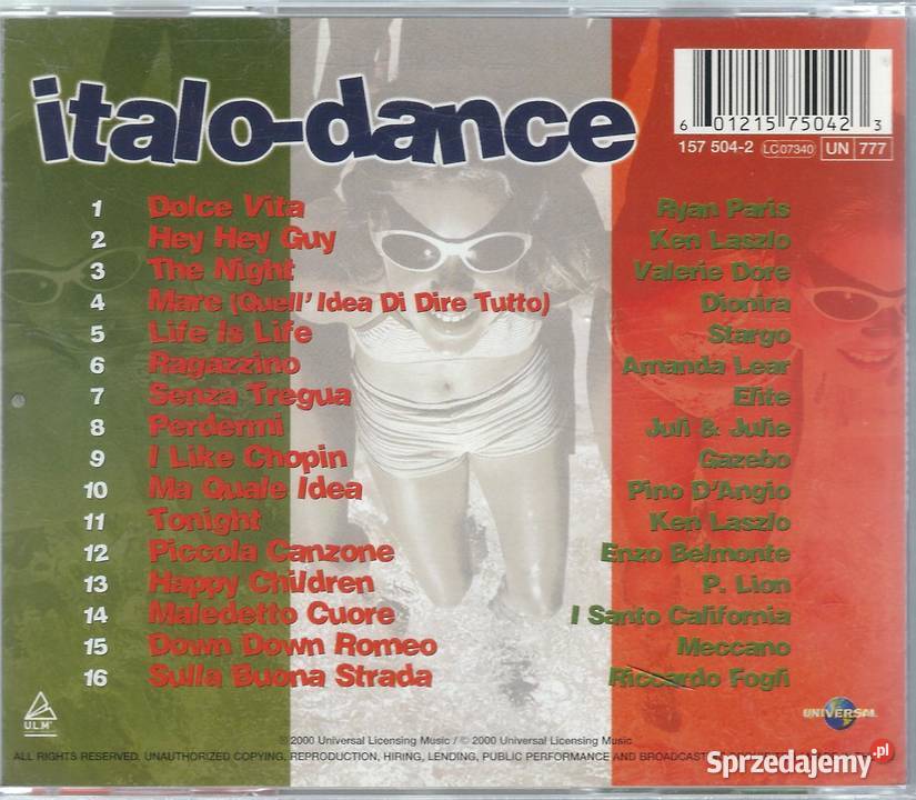 CD VA ItaloDance 2000 Universal Brwinów