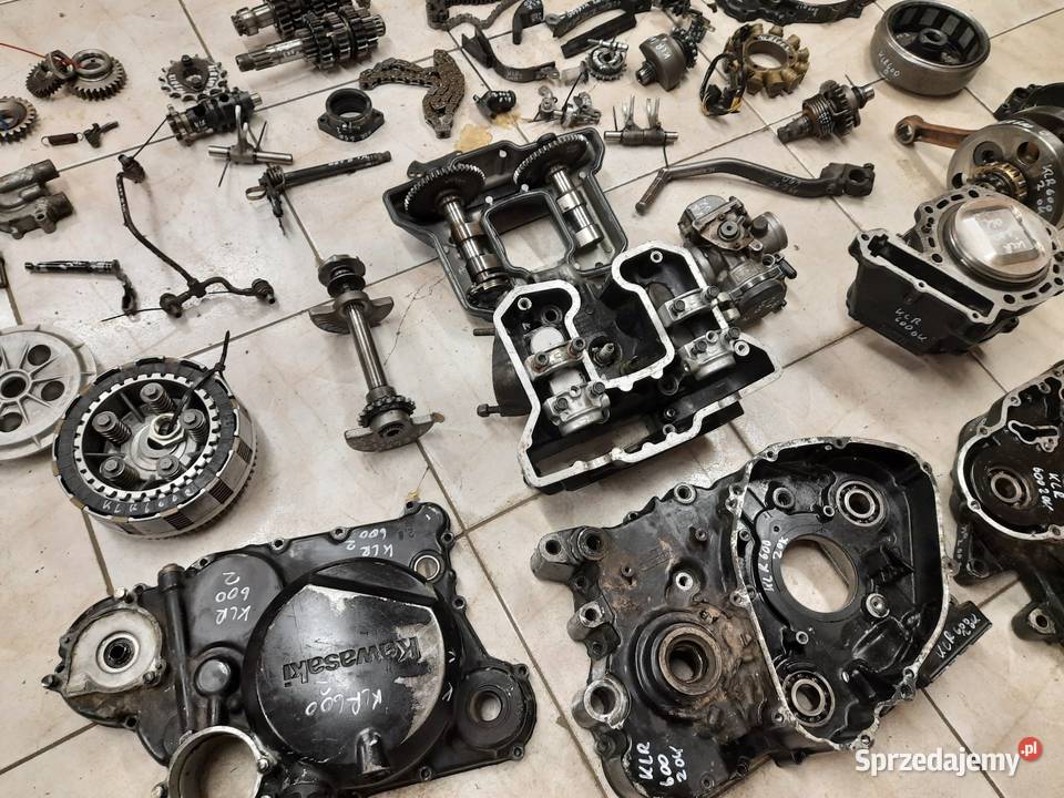 Kawasaki KLR 600 silnik części głowica wał Jelenia Góra