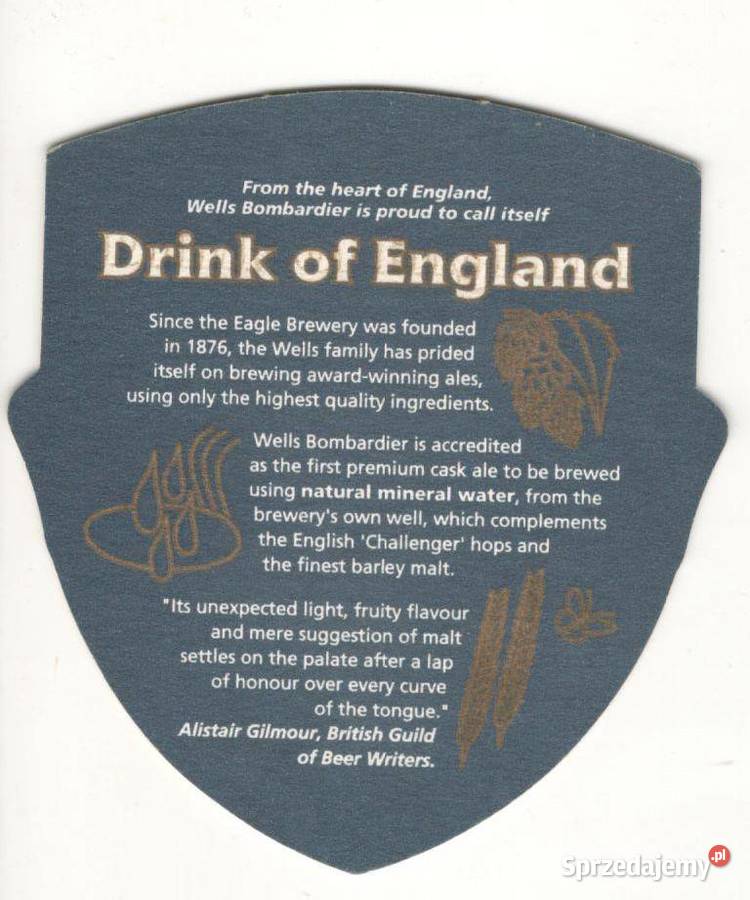 Bombardier podstawka do piwa 1 Birofilistyka śląskie Gliwice