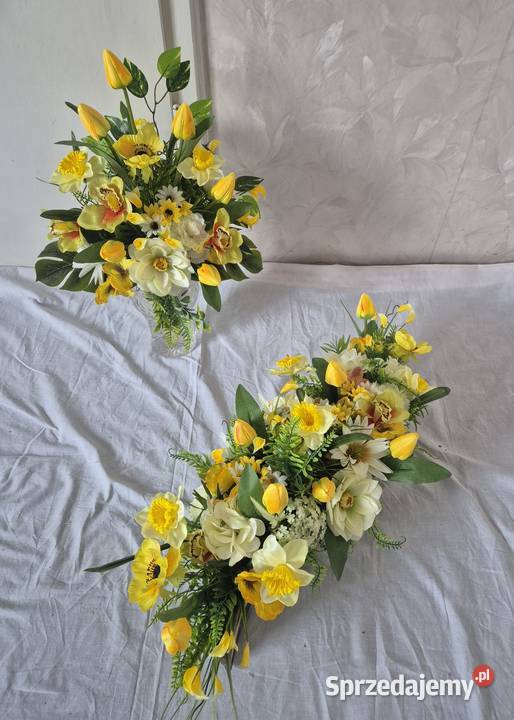 Dekoracja nagrobna stroik kompozycja na cmentarz wielkopolskie Pleszew