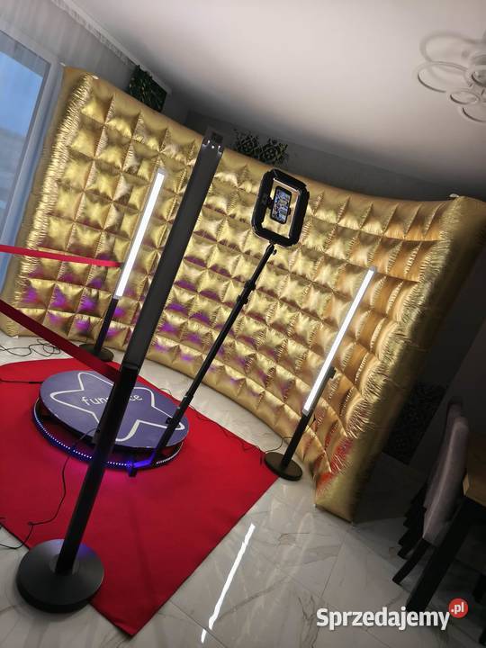 Fotobudka 360 sprzedam złota dmuchana ścianka lubelskie Świdnik Duży