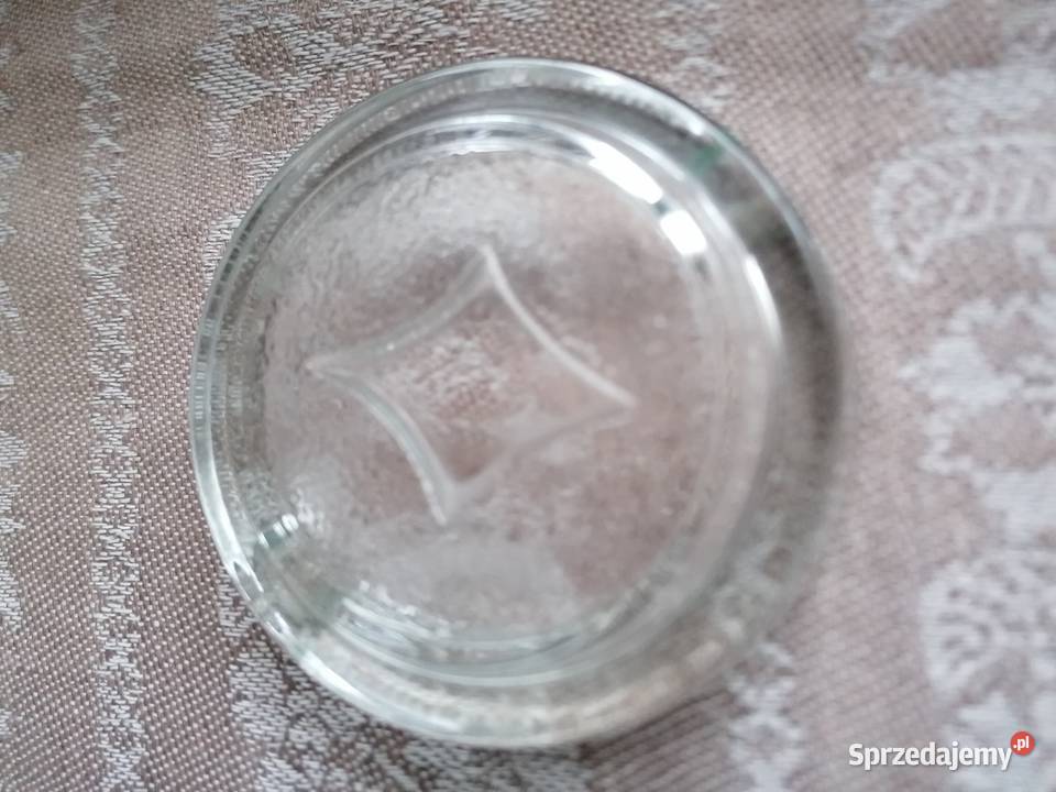 Szklana popielniczka karcianaKaroGrube szkło Łódź