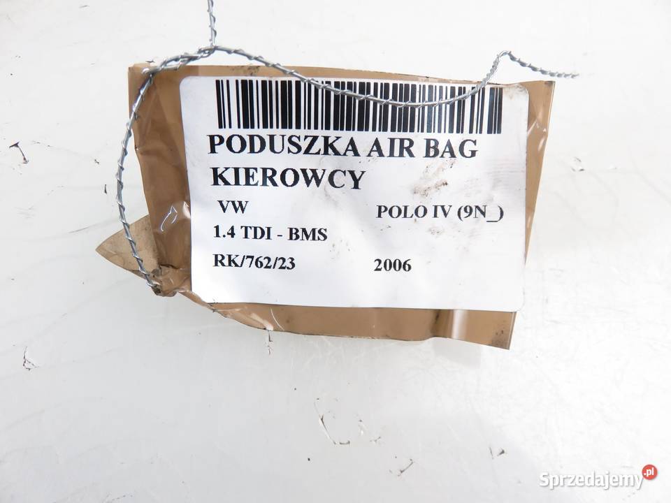 PODUSZKA KIEROWCY VW POLO IV 9N 6Q0880201AA