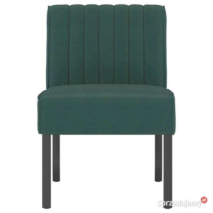 Fotel ciemnozielony obity aksamitem WM352453 Warszawa