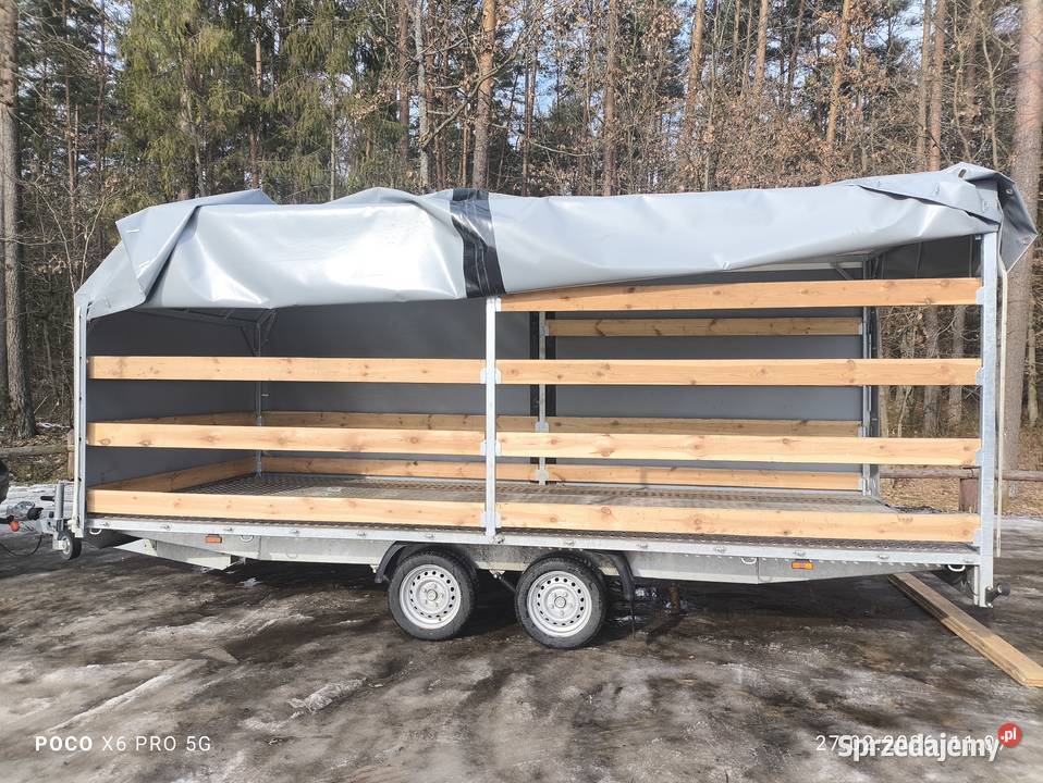 Przyczepa laweta super stan z plandeką lawety pomorskie Czersk