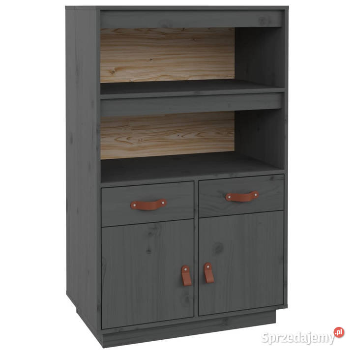 Szafka szara 67x40x1085 lite drewno sosnowe mazowieckie Warszawa