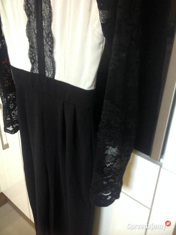 Kombinezon Czarny Damski ANNA FIELD S Koronka