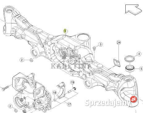 Claas AXION 810 850 870 Korpus Obudowa Przedniej Jastrzębniki sprzedam