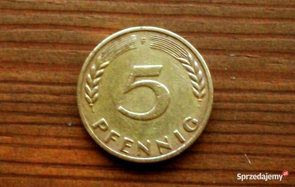 5 Pfennig 1950 Moneta Numizmatyka Ciasna