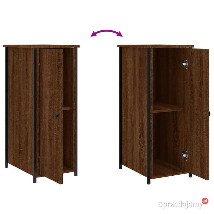 Szafki nocne 2 brązowy dąb 32x42x80 WM825972