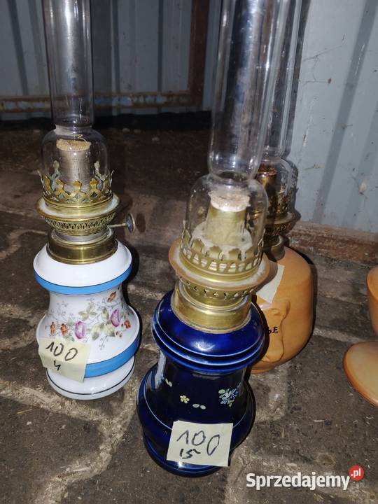 lampy naftowe porcelana Fałków