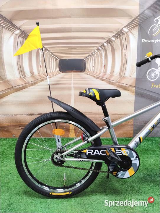 Rower dziecięcy chłopca RACE koło 20 chorągiewka Szczucin sprzedam