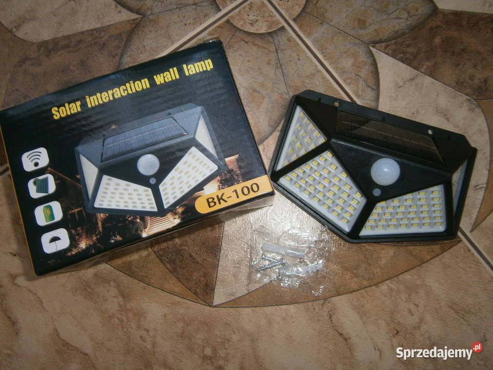lampa solarna 100 led z czujnikiem zmierzchu i Siedlce