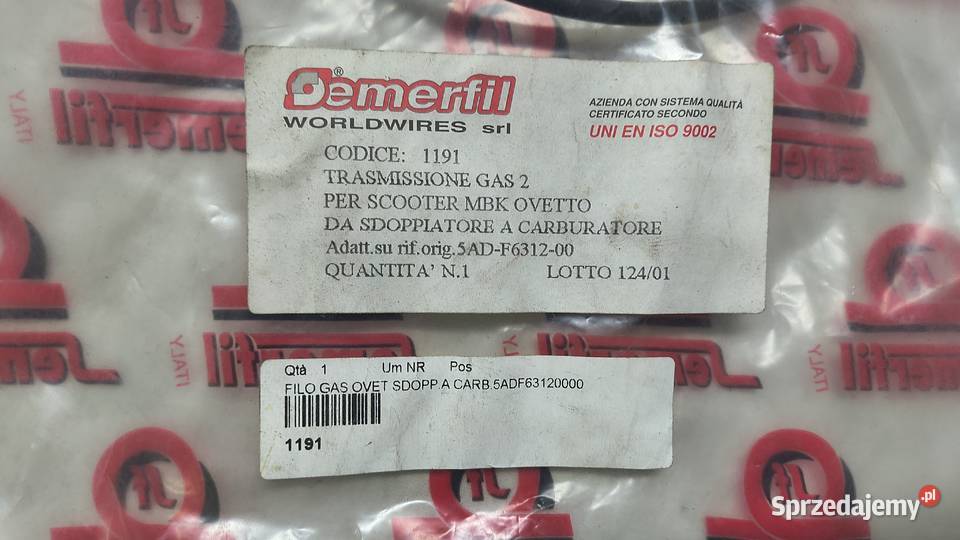 LINKA GAZU SEMERFIL MBK OVETTO 1191 Bielsk Podlaski