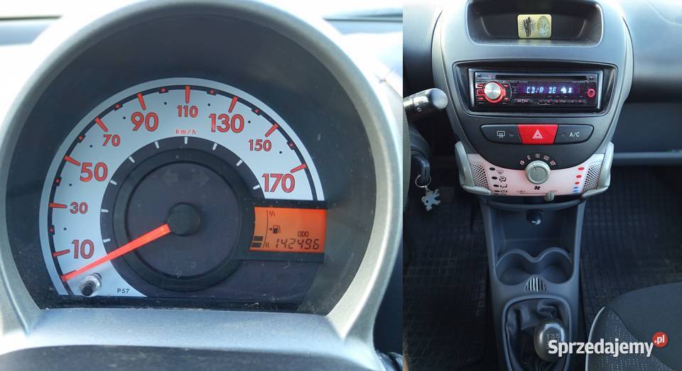 Peugeot 107 2009r Klimatyzacja Salon Polska kamera cofania Ostróda