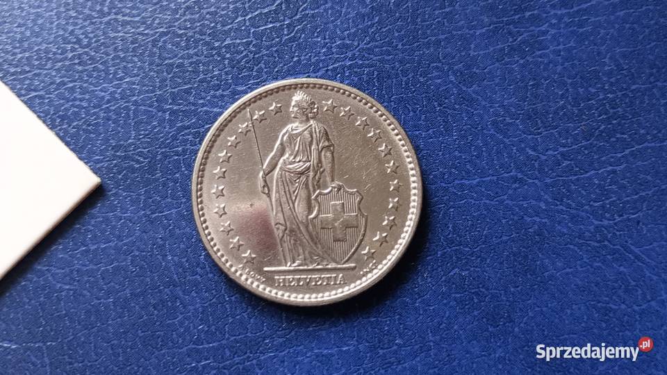 Stare monety 2 frank 1968 Szwajcaria Lesko