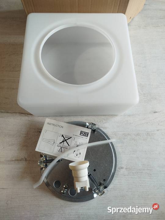 Plafon lampa DKKQuadratseidenmatt biały
