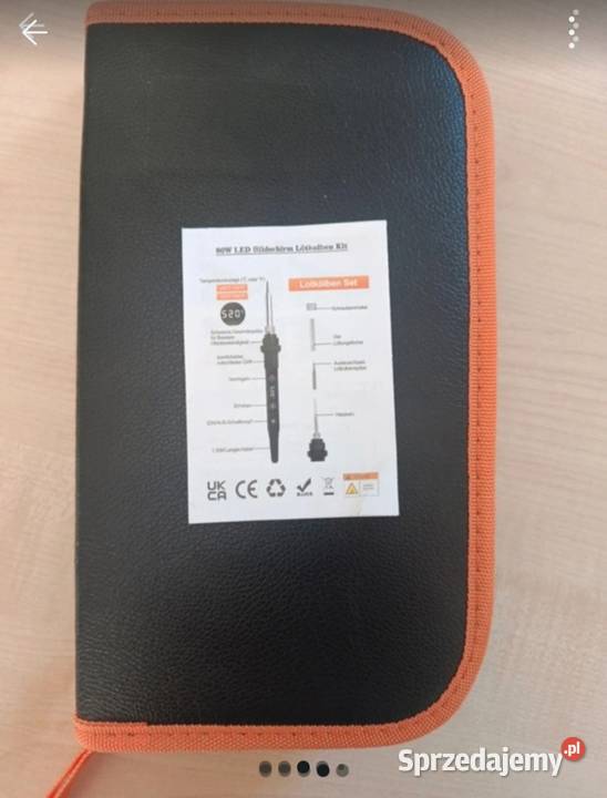Zestaw do lutowania lutownica oporowa 80W LCD Ligota Bialska