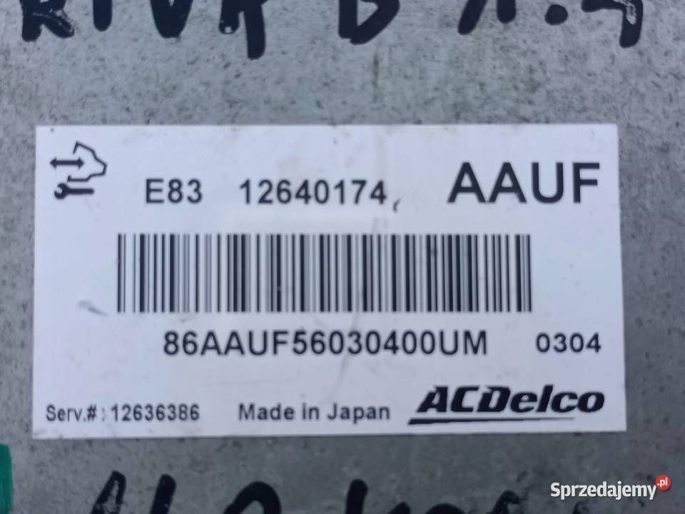 KOMPUTER SILNIKA OPEL INSIGNIA 18 MERIVA II B 14 Przemęt sprzedam