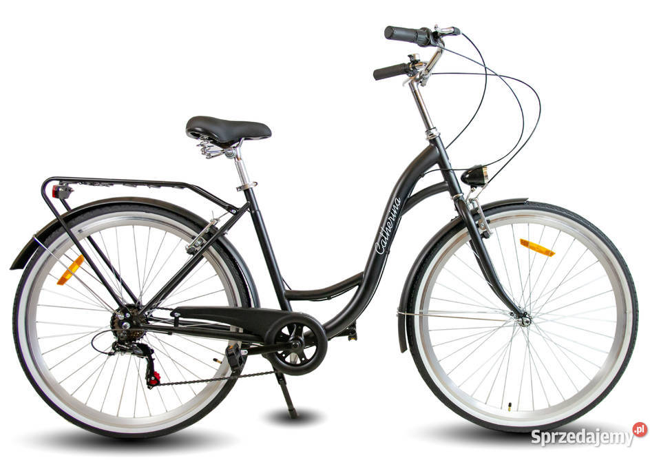 ROWER DAMSKI CZARNY MIEJSKI 28 SHIMANO DAMKA Skawina