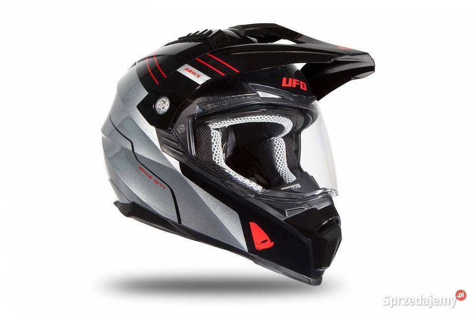 UFO KASK DUAL ARIES ENDURO Z SZYBĄ I BLENDĄ ML Mrągowo