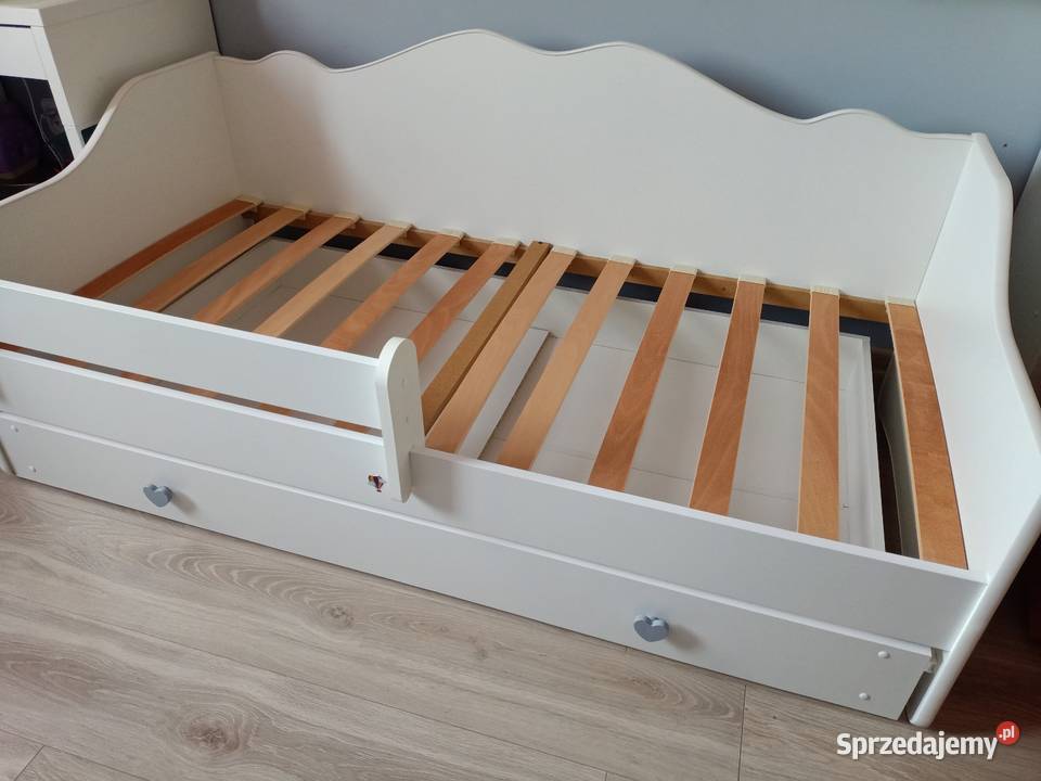 Łóżko Emma 160x80 białe z szufladą i materacem Płock sprzedam