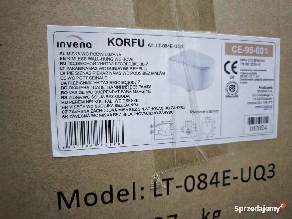 Invena Korfu miska WC z deską wolnoopadającą Gdynia