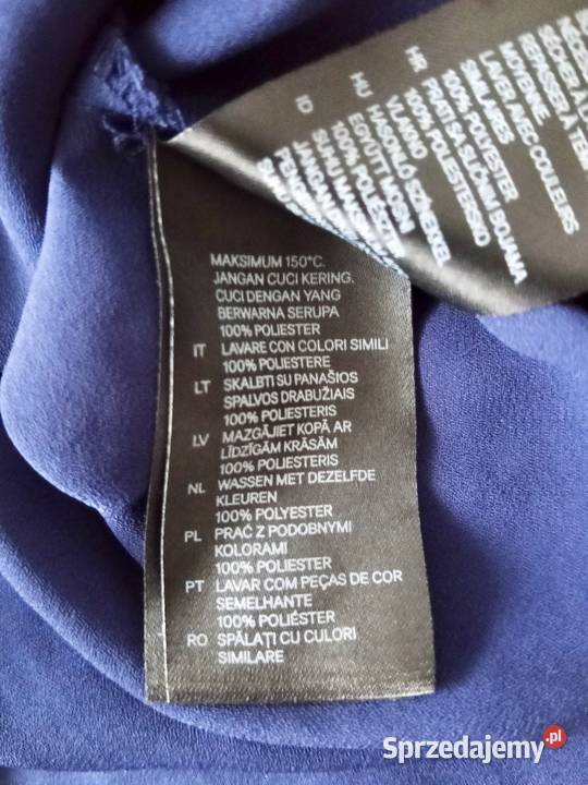 Granatowa koszula HM ML H&M Nysa