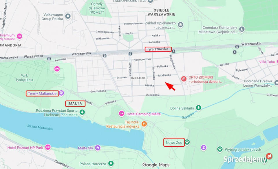 Działka os Warszawskie zabudowa wielorodzinna 1847zł/m2 Poznań sprzedam