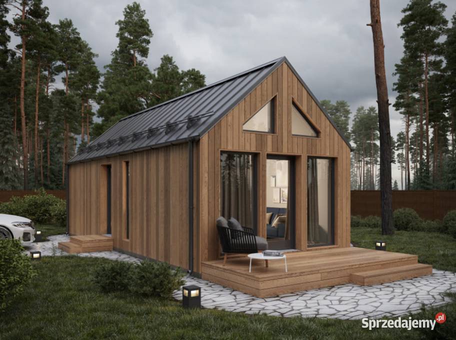 Frame Panel Modular House with 38 m Terrace łódzkie Łódź