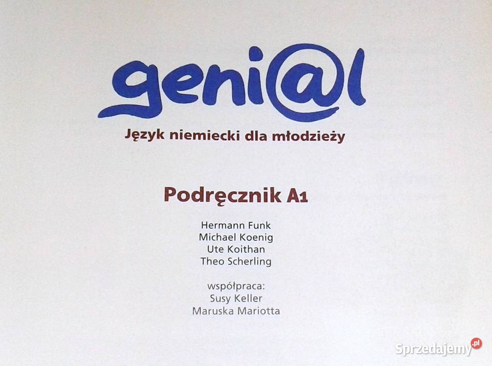Genial A1 Podręcznik Język niemiecki młodzieży Rok wydania 2002 Chełm