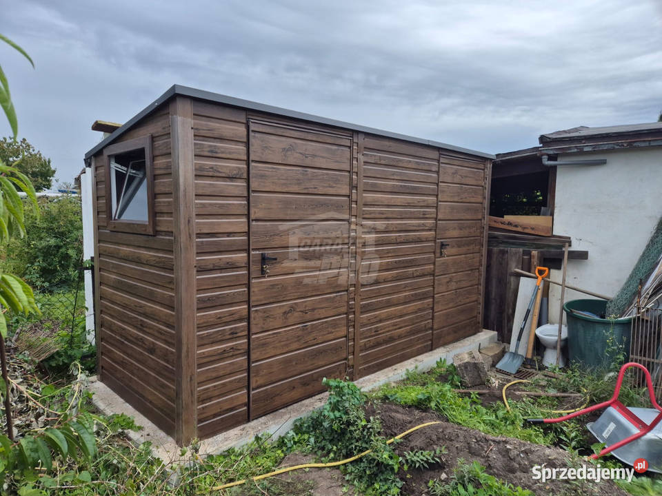 Schowek domek ogrodowy 4x15m 2x drzwi okno Leszno