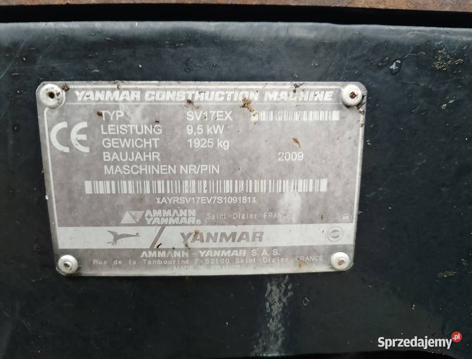 Mini Koparka Yanmar SV17EX Motoryzacja Skrzyszów
