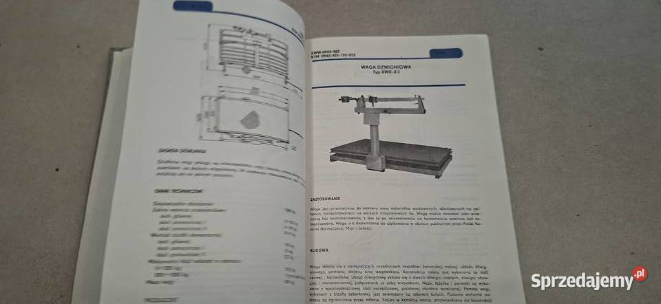 Katalog Wagi Urządzenia do pomiaru masy Wema Antykwariat Łęczyca