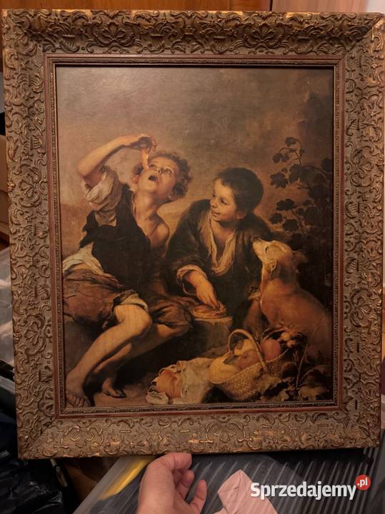 Kopia obrazu Murillo zjadacze ciast unikat lubuskie Nowa Sól